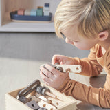 Construction Set, 36 pcs, Handpainted, Brown