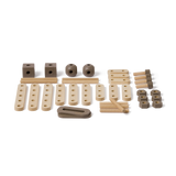 Construction Set, 36 pcs, Handpainted, Brown