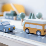 Cars, 3 cars & 1 caravan, Handpainted