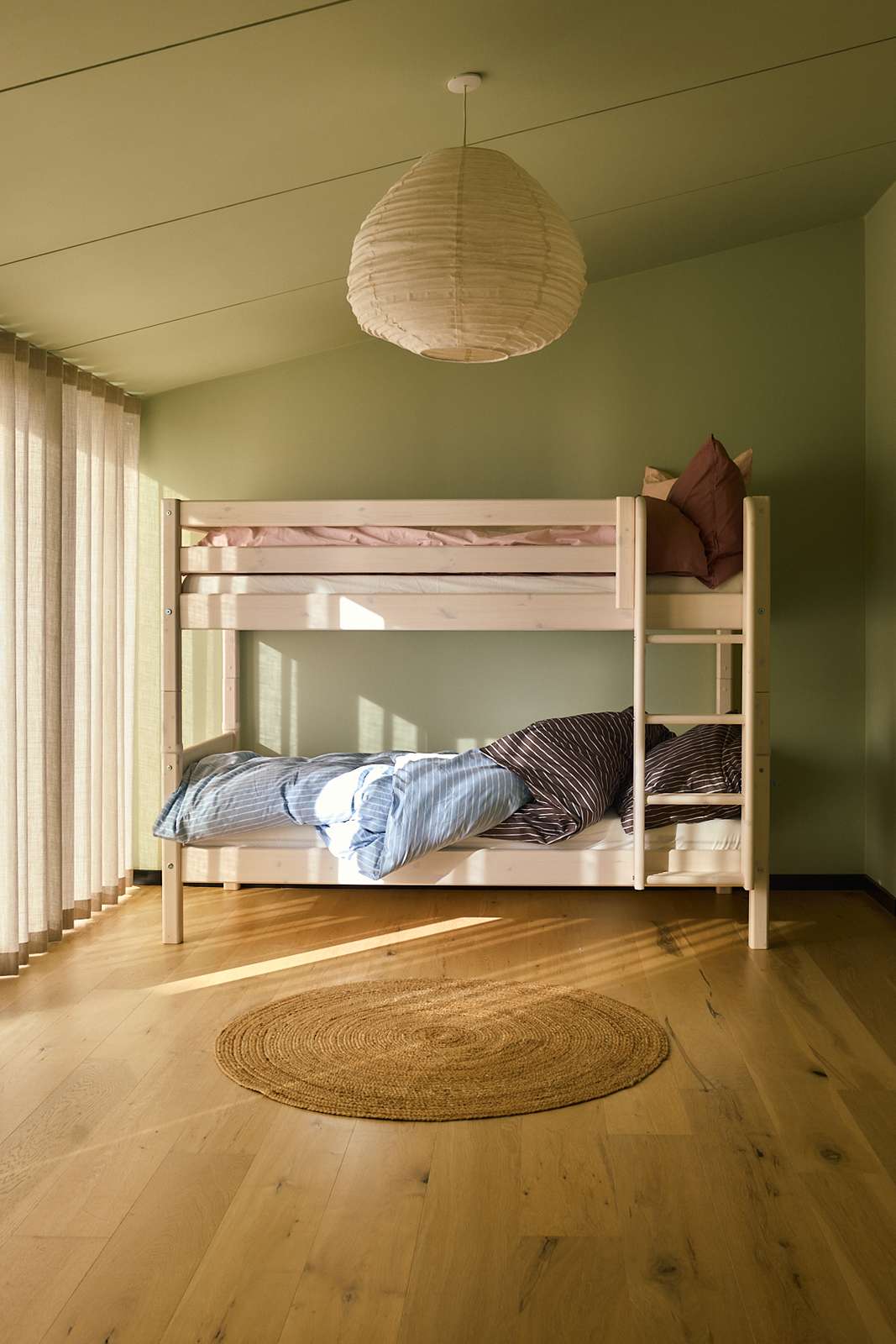 M*A様 unfudge アンファッジ UN3400 High Loft fle High Bed 184 cm with Ladder and Safety Rail, 90x200 cm, White – FLEXA