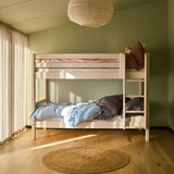 Bunk Bed 154 cm with Ladder and Safety Rail, 90x200 cm, White