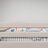Bunk Bed with Ladder and Safety Rail, 90x200 cm, Grey