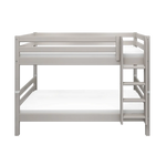 Bunk Bed 154 cm with Ladder and Safety Rail, 90x200 cm, Grey BUNKBED bunk-bed-with-straight-ladder-grey-washed-1  flexa-com.myshopify.com