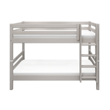 Bunk Bed with Ladder and Safety Rail, 90x200 cm, Grey