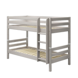 Bunk Bed 154 cm with Ladder and Safety Rail, 90x200 cm, Grey BUNKBED bunk-bed-with-straight-ladder-grey-washed-1  flexa-com.myshopify.com