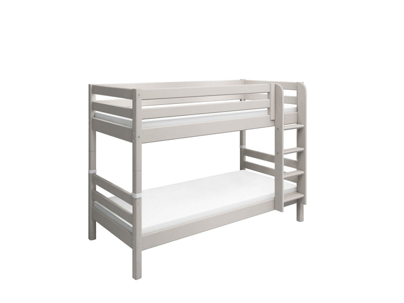 Bunk bed with straight ladder