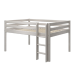 High Bed 120 cm with Ladder and Safety Rail, 140x200 cm, Grey MID_HIGH-BED mid-high-bed-grey-washed-1  flexa-com.myshopify.com