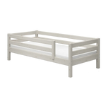 Single Bed with Safety Rail, 90x200 cm, White SINGLE_BED single-bed-with-safety-rail-white-washed-1  flexa-com.myshopify.com