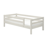 Single Bed with Safety Rail, 90x200 cm, White