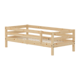 Single Bed with Safety Rails, 90x200 cm, Pine