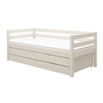 Single Bed with Pull-out Bed, 90x200 cm, White SINGLE_BED daybed-with-trundle-pullout-bed-white-washed  flexa-com.myshopify.com