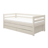 Single Bed with Pull-out Bed, 90x200 cm, White SINGLE_BED daybed-with-trundle-pullout-bed-white-washed  flexa-com.myshopify.com