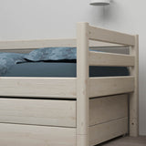 Single Bed with Pull-out Bed, 90x200 cm, White