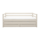Single Bed with Pull-out Bed, 90x200 cm, White