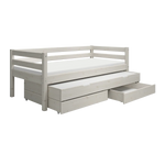 Single Bed with Pull-out Bed, 90x200 cm, White SINGLE_BED daybed-with-trundle-pullout-bed-white-washed  flexa-com.myshopify.com