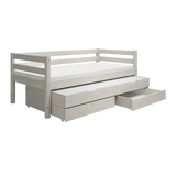 Single Bed with Pull-out Bed, 90x200 cm, White SINGLE_BED daybed-with-trundle-pullout-bed-white-washed  flexa-com.myshopify.com