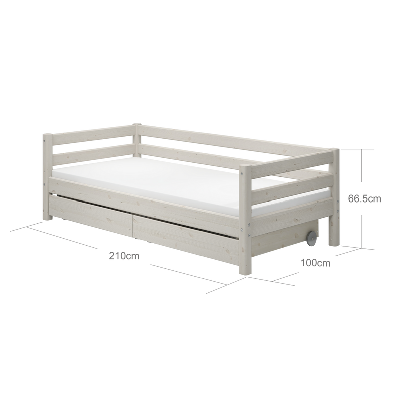 Einzelbett mit 2 Schubladen