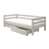 Single Bed with Storage, 90x200 cm, White