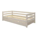 Single Bed with Pull-out Bed, 90x200 cm, White SINGLE_BED single-bed-with-pull-out-bed-white-washed-1  flexa-com.myshopify.com
