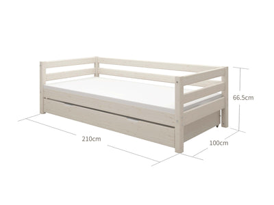 Single bed with pull-out bed