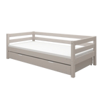Single Bed with Pull-out Bed, 90x200 cm, Grey SINGLE_BED single-bed-with-pull-out-bed-grey-washed-1  flexa-com.myshopify.com