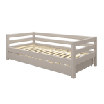 Single Bed with Pull-out Bed, 90x200 cm, Grey SINGLE_BED single-bed-with-pull-out-bed-grey-washed-1  flexa-com.myshopify.com