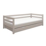 Single Bed with Pull-out Bed, 90x200 cm, Grey SINGLE_BED single-bed-with-pull-out-bed-grey-washed-1  flexa-com.myshopify.com