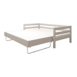 Einzelbett mit Ausziehbett, 90x200 cm, Grau