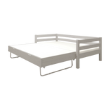 Single Bed 90x200 cm with Pull-out Bed 90x190 cm, Grey