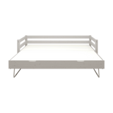 Single Bed 90x200 cm with Pull-out Bed 90x190 cm, Grey