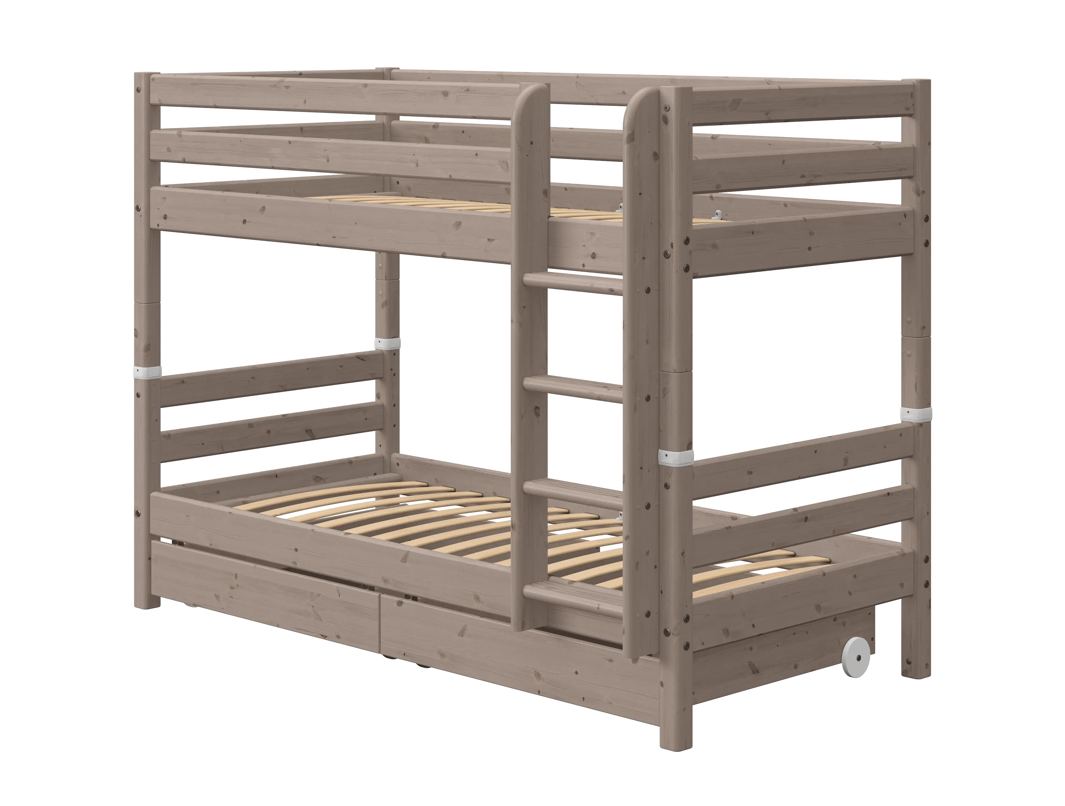 Bunk Bed with straight ladder BED_BUNK-BED_TERRA bunk-bed-with-straight-ladder-terra-1  flexa-com.myshopify.com