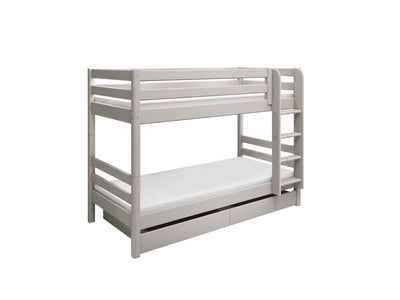 Bunk bed with straight ladder