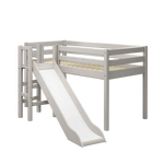 High Bed 120 cm with Slide and Safety Rail, 90x200 cm, Grey MID_HIGH-BED mid-high-bed-w-platform-and-slide-grey-washed-1  flexa-com.myshopify.com