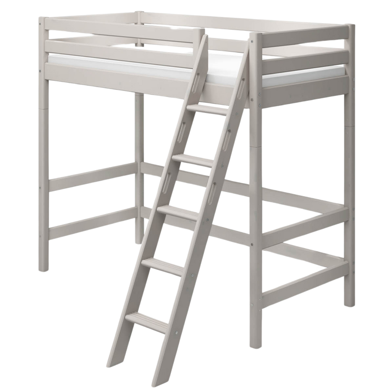 High Bed with slanting ladder