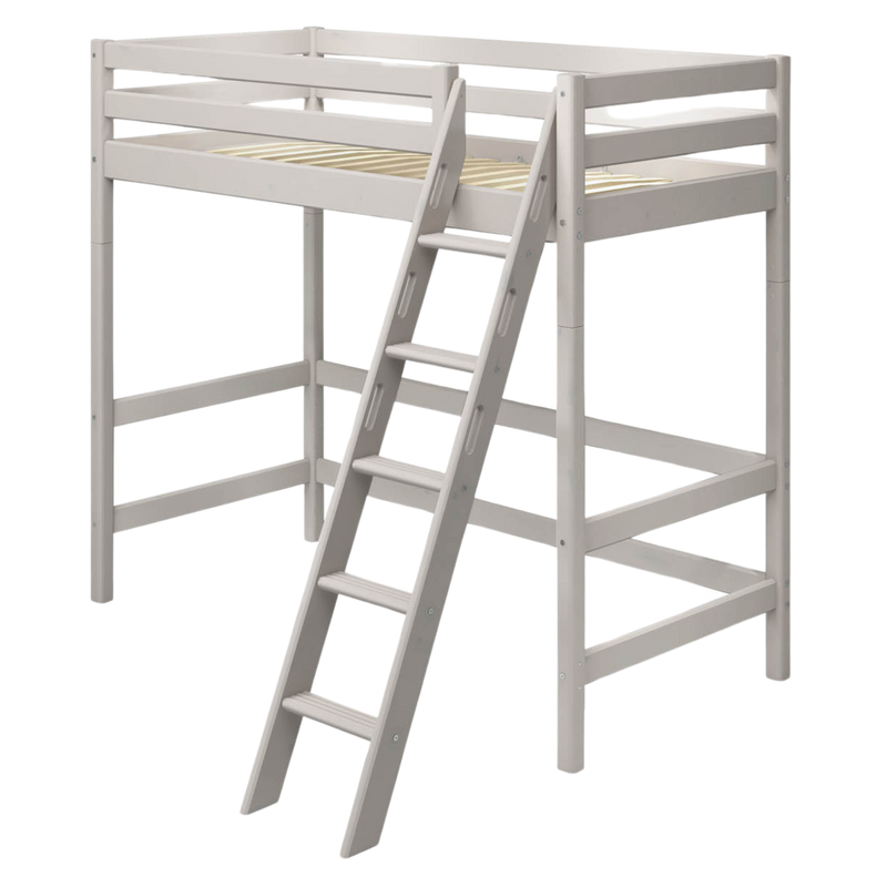 High Bed with slanting ladder