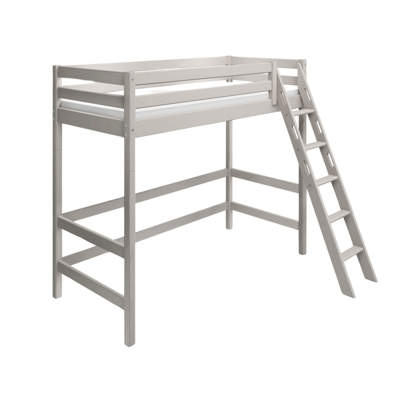 High Bed with slanting ladder