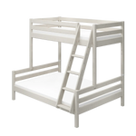 Family Bunk Bed 184 cm with Ladder and Safety Rail, 90/140x200 cm, White BUNKBED family-bed-white-washed-1  flexa-com.myshopify.com