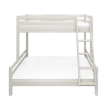 Family Bunk Bed 184 cm with Ladder and Safety Rail, 90/140x200 cm, White BUNKBED family-bed-white-washed-1  flexa-com.myshopify.com