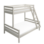 Family Bunk Bed 184 cm with Ladder and Safety Rail, 90/140x200 cm, White BUNKBED family-bed-white-washed-1  flexa-com.myshopify.com
