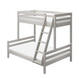 Family Bunk Bed 184 cm with Ladder and Safety Rail, 90/140x200 cm, Grey BUNKBED family-bed-grey-washed-1  flexa-com.myshopify.com