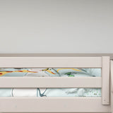 Family Lit superposé 184 cm avec échelle et barrière de sécurité, 90/140x200 cm, Gris