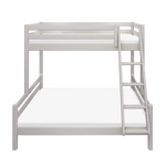Family Bunk Bed 184 cm with Ladder and Safety Rail, 90/140x200 cm, Grey BUNKBED family-bed-grey-washed-1  flexa-com.myshopify.com