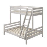 Family Bunk Bed 184 cm with Ladder and Safety Rail, 90/140x200 cm, Grey BUNKBED family-bed-grey-washed-1  flexa-com.myshopify.com