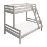 Bunk Bed with Ladder and Safety Rail, 90/140x200 cm, Grey