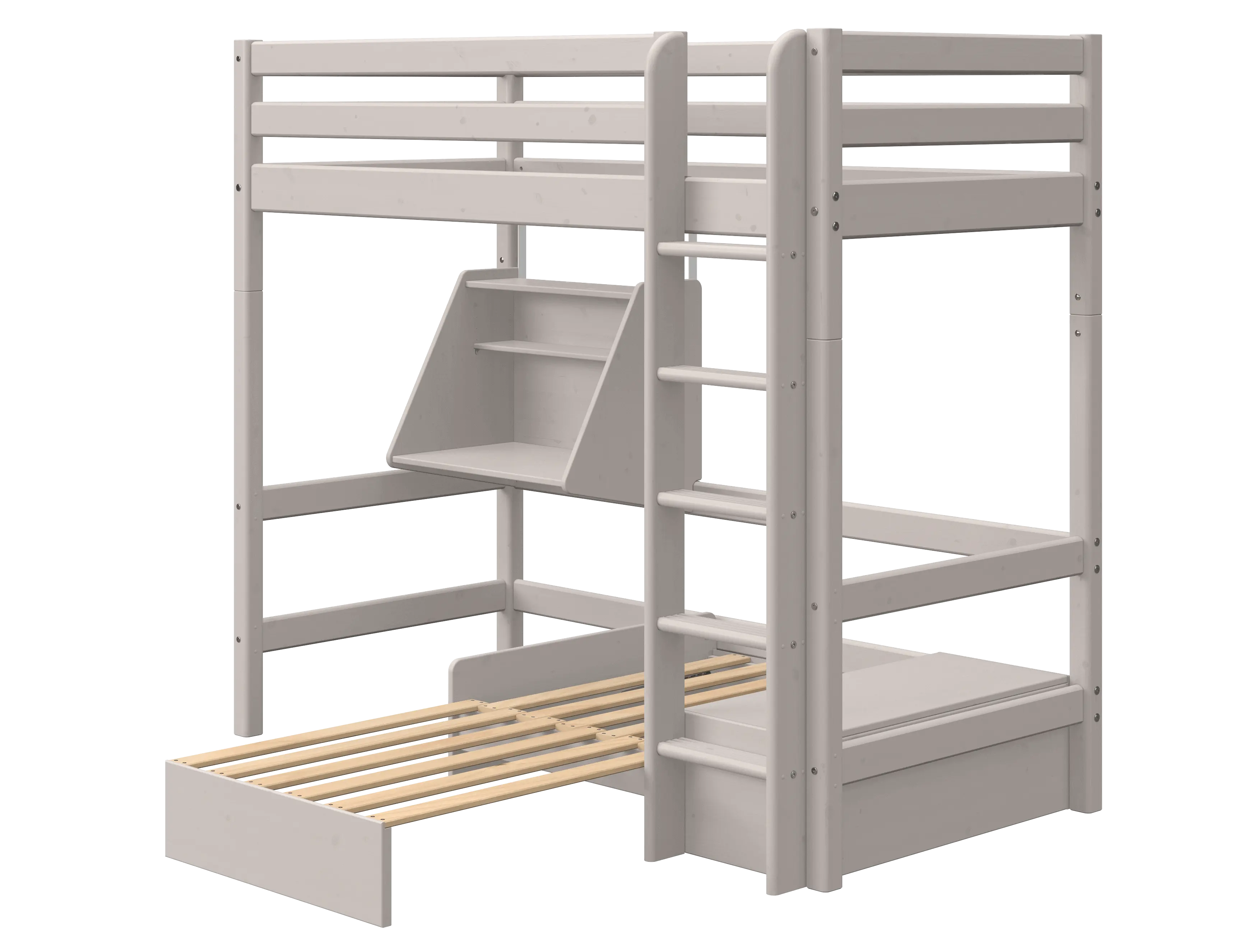High Bed with casa module BED_CLASSIC_HIGH-BED high-bed-with-casa-module-grey-washed  flexa-com.myshopify.com