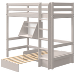 High Bed 184 cm with Sofa, Ladder and Safety Rail, 90x200 cm, Grey HIGHBED high-bed-with-casa-module-grey-washed-1  flexa-com.myshopify.com