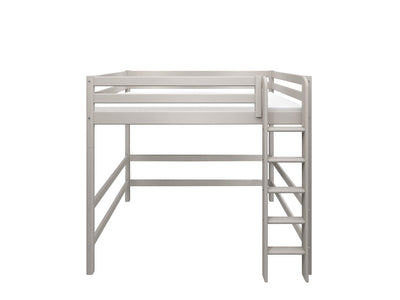 High bed with straight ladder