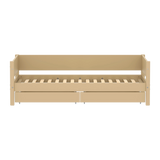 Single Bed with Storage, 90x200 cm, Sand