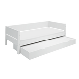 Single Bed with Pull-out Bed, 90x200 cm, White