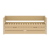 Eenpersoonsbed met uittrekbed en opbergruimte, 90x200 cm, Sand